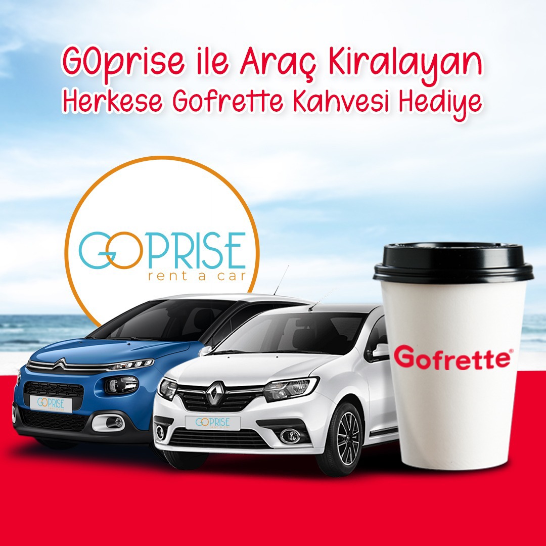 GOprise’dan Araç Kiralayanlara Kahveler Gofrette’ten