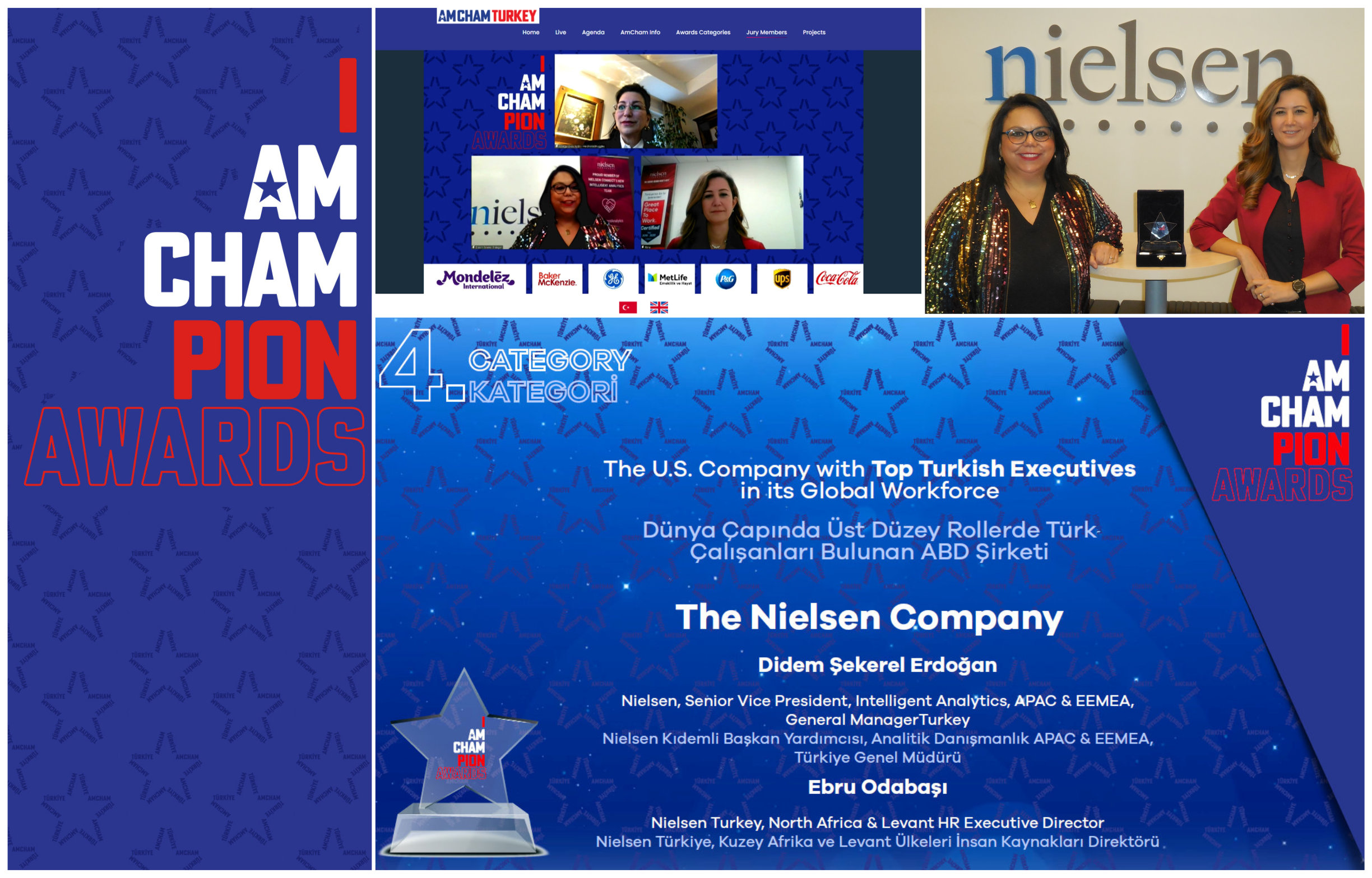 Amerikan Şirketler Derneği’nden  Nielsen’e “Uluslararası İş Gücündeki Türk Liderler” Ödülü…