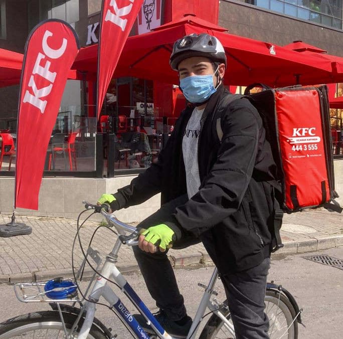 KFC Türkiye Artık Bisikletli Teslimat Yapacak