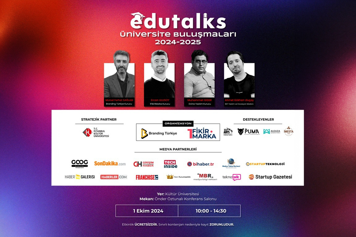 EduTalks Üniversite Buluşmaları Etkinliği 1 Ekim’de İstanbul Kültür Üniversitesi’nde