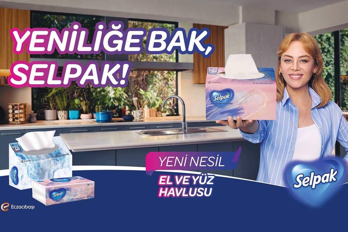 Selpak’tan Demet Evgar’lı Reklam Filmi: Yeniliğe Bak, Selpak!